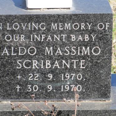 SCRIBANTE Aldo Massimo 1970-1970