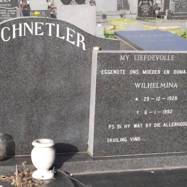 SCHNETLER Wilhelmina 1928-1992