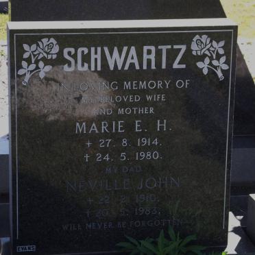 SCHWARTZ Neville John 1910-1983 &amp; Maria E.H. 1914-1980