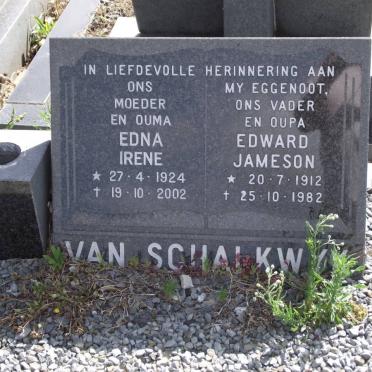 SCHALKWYK Edward Jameson, van 1912-1982 &amp; Edna Irene 1924-2002