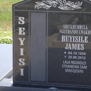 SEYISI Buyisile James 1954-2012