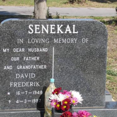 SENEKAL David Frederik 1948-1997