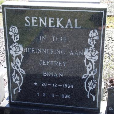 SENEKAL Jeffrey Brian 1964-1996