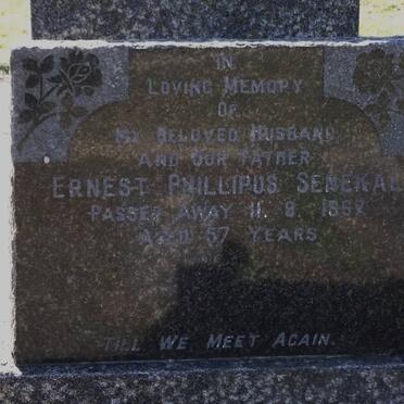 SENEKAL Ernest Phillipus -1967