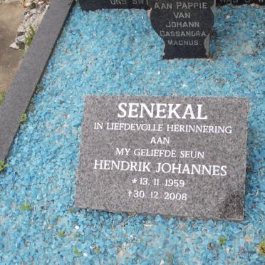 SENEKAL Hendrik Johannes 1959-2008