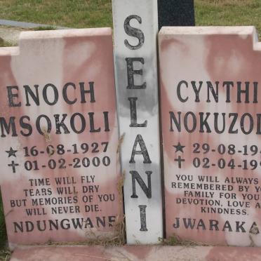 SELANI Enoch Msokoli 1927-2000 :: SELANI Cynthia Nokuzola 1940-1996