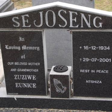 SEJOSENG Zuziwe Eunice 1934-2001