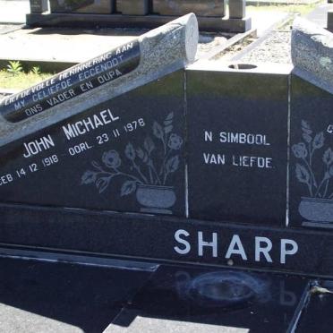 SHARP John Michael 1918-1978 &amp; Anna Elizabeth 1922-2000