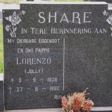 SHARE Lorenzo 1938-1980