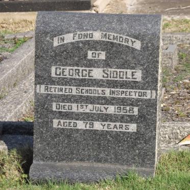 SIDDLE George -1958