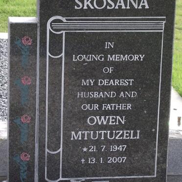 SKOSANA Owen Mtutuzeli 1947-2007