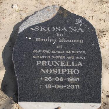 SKOSANA Prunella Nosipho 1981-2011