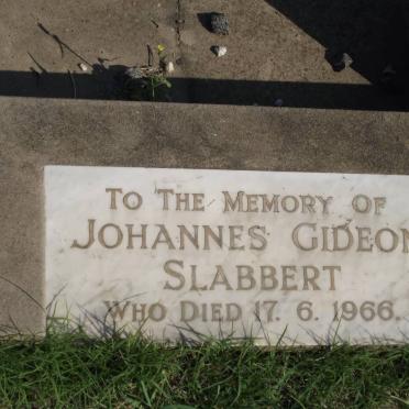 SLABBERT Johannes Gideon -1966