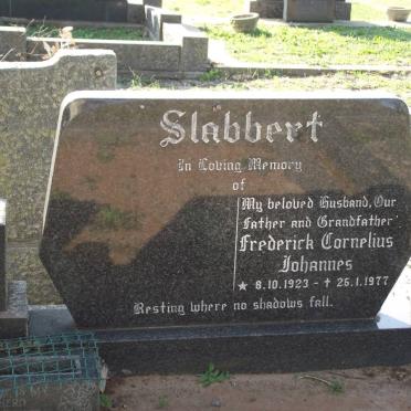 SLABBERT Frederick Cornelius Johannes 1923-1977