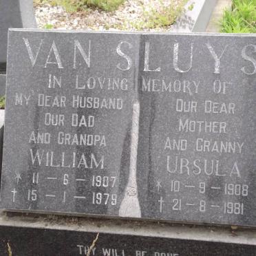 SLUYS William, van 1907-1979 &amp; Ursula 1908-1981