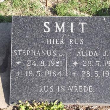 SMIT Stephanus J. 1921-1964 &amp; Alida J. 1913-1987