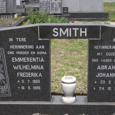 SMITH Abraham Johannes 1898-1978 &amp; Emmerentia Wilhelmina Frederika 1903-1990