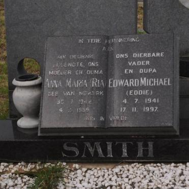 SMITH Edward Michael 1941-1997 &amp; Anna Maria VAN NIEKERK 1942-1996