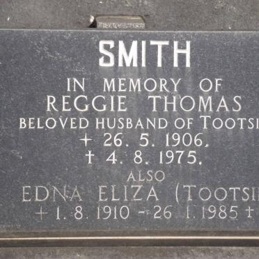 SMITH Reginald Thomas 1906-1975 &amp; Edna Eliza 1910-1985