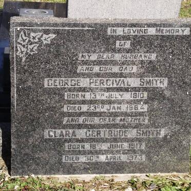SMITH George Percival 1910-1964 &amp; Clara Gertrude 1917-1973