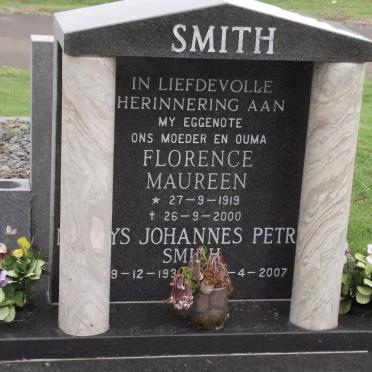 SMITH Florence Maureen 1919-2000 :: SMITH Matthys Johannes Petrus 193?-2007
