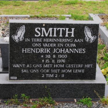 SMITH Hendrik Johannes 1900-1976