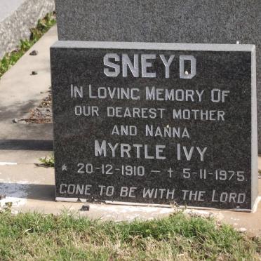 SNEYD Myrtle Ivy 1910-1975