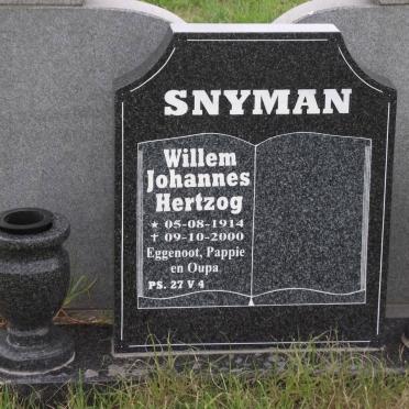 SNYMAN Willem Johannes Hertzog 1914-2000