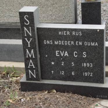 SNYMAN Eva C.S. 1893-1972