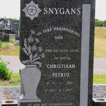 SNYGANS Christiaan Petrus 1952-1973