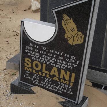 SOLANI Mlulami 1957-2011