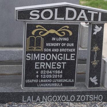 SOLDATI Simbongile Ernest 1984-2010