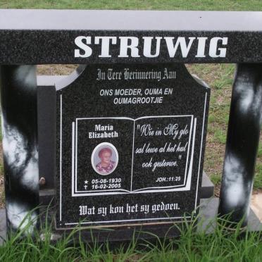 STRUWIG Maria Elizabeth 1930-2005