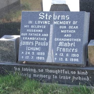 STEVENS James Paulo 1899-1985 &amp; Mabel Frances 1910-1996