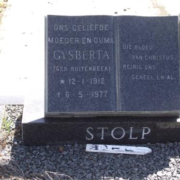 STOLP Gysberta nee RUITENBEEK 1912-1977