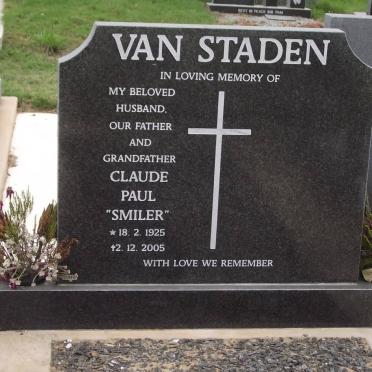STADEN Claude Paul, van 1925-2005