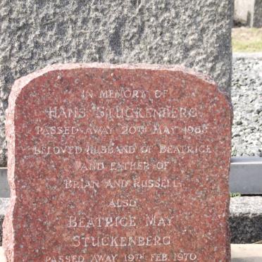 STUCKENBERG Hans -1968 &amp; Beatrice May -1970