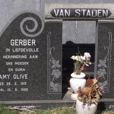STADEN Jacobus P., van 1937-1977 :: GERBER Amy Olive 1919-1989