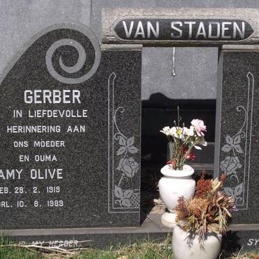 STADEN Jacobus P., van 1937-1977 :: GERBER Amy Olive 1919-1989