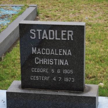 STADLER Magdalena Christina 1905-1973