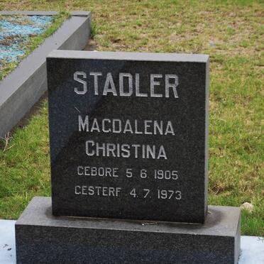 STADLER Magdalena Christina 1905-1973