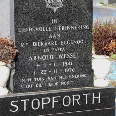 STOPFORTH Arnold Wessel 1941-1976