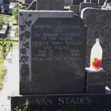 STADEN Hester Anna Susarra, van nee MULDER 1899-1965