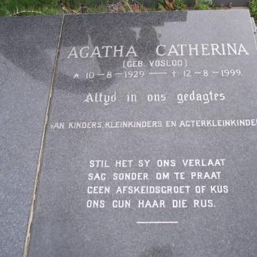 STADEN Jakobus Petrus, van 1931-1992 &amp; Agatha Catherina VOSLOO 1929-1999
