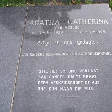 STADEN Jakobus Petrus, van 1931-1992 &amp; Agatha Catherina VOSLOO 1929-1999