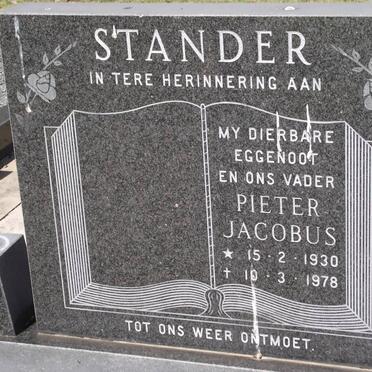STANDER Pieter Jacobus 1930-1978