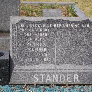 STANDER Petrus Hendrik 1918-1982