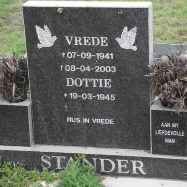 STANDER Vrede 1941-2003 &amp; Dottie 1945-
