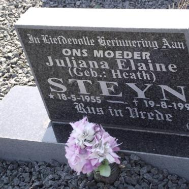 STEYN Juliana Elaine nee HEATH 1955-1999