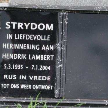 STRYDOM Hendrik Lambert 1935-2004